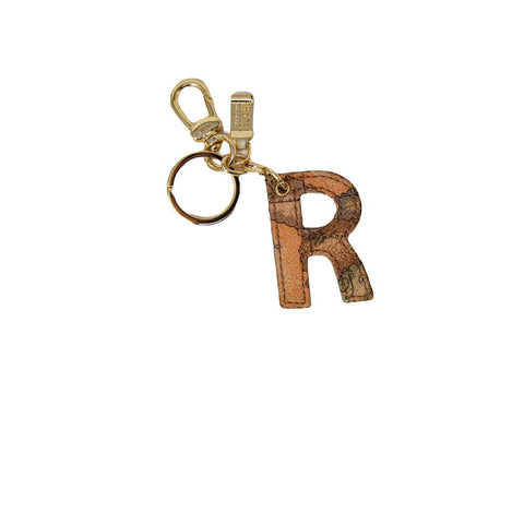Alviero Martini Prima Classe Beige Leather Keychain - Retail Flare