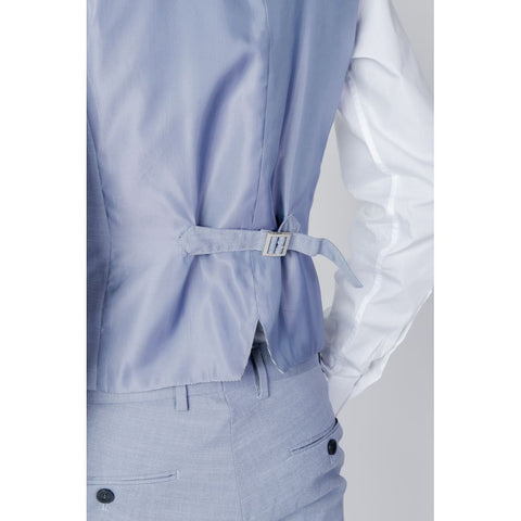 Antony Morato Blue Polyester Vest - Retail Flare