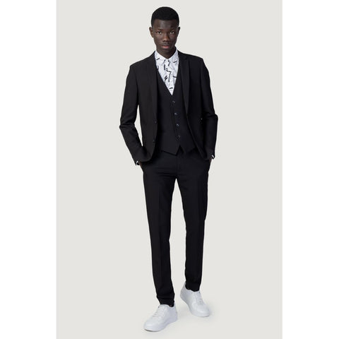 Antony Morato Black Polyester Suit - Retail Flare