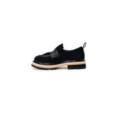 ASH Black Leather Flat Shoe - Retail Flare