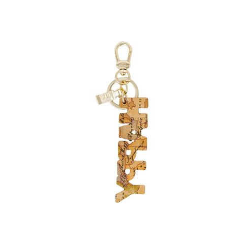 Alviero Martini Prima Classe Beige Polyester Keychain - Retail Flare