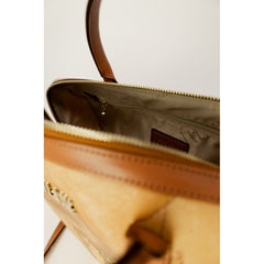 Alviero Martini Prima Classe Beige Leather Handbag - Retail Flare