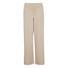 ICHI Beige Recycled Polyurethane Jeans & Pant - Retail Flare