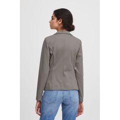 ICHI Gray Polyester Suits & Blazer - Retail Flare