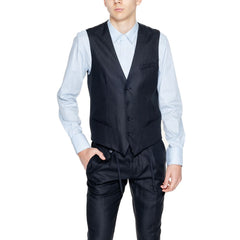 Antony Morato Black Linen Vest - Retail Flare