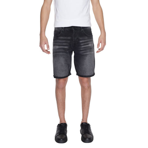 Antony Morato Black Cotton Short - Retail Flare