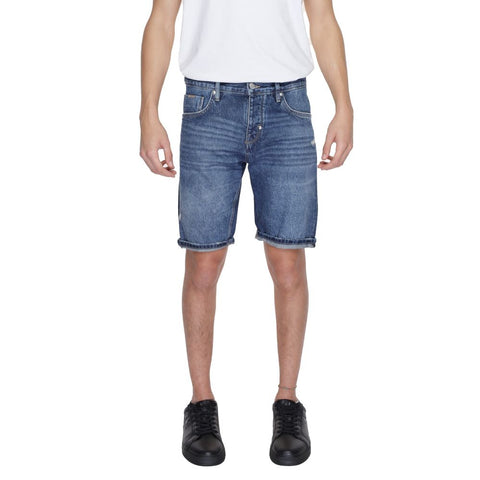Antony Morato Blue Cotton Short - Retail Flare