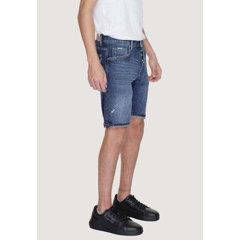 Antony Morato Blue Cotton Short - Retail Flare