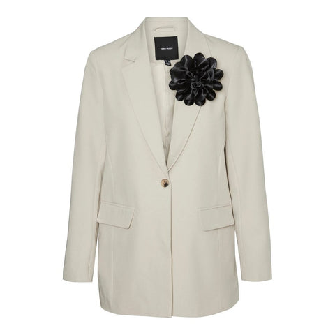 Vero Moda Beige Polyester Suits & Blazer - Retail Flare
