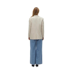 Vero Moda Beige Polyester Suits & Blazer - Retail Flare