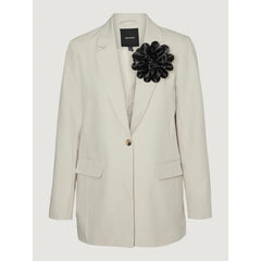 Vero Moda Beige Polyester Suits & Blazer - Retail Flare