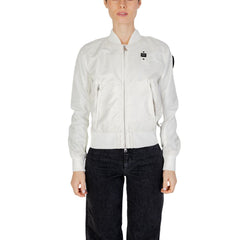 Blauer White Polyamide Jackets & Coat Blauer Retail Flare