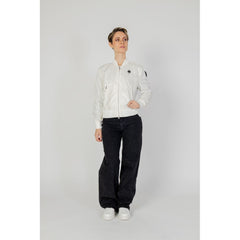 Blauer White Polyamide Jackets & Coat Blauer Retail Flare