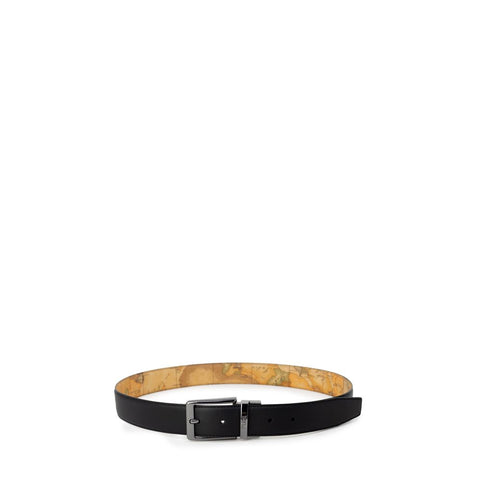 Alviero Martini Prima Classe Black Leather Belt - Retail Flare