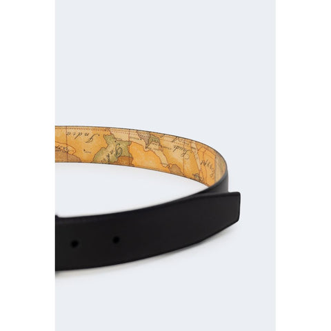 Alviero Martini Prima Classe Black Leather Belt - Retail Flare