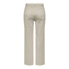 Only Beige Cotton Jeans & Pant - Retail Flare