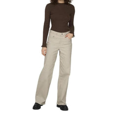 Only Beige Cotton Jeans & Pant - Retail Flare