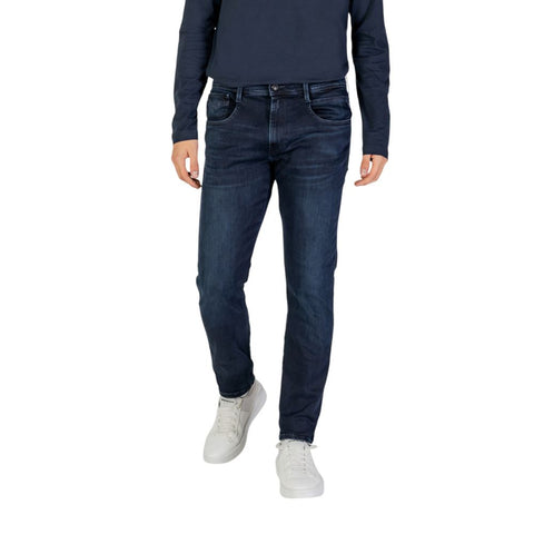 Replay Blue Cotton Jeans & Pant - Retail Flare