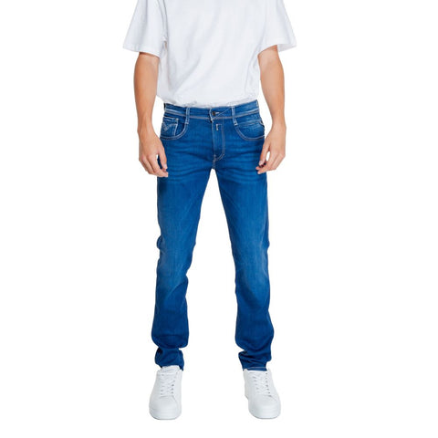 Replay Blue Cotton Jeans & Pant - Retail Flare