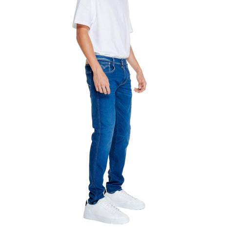 Replay Blue Cotton Jeans & Pant - Retail Flare
