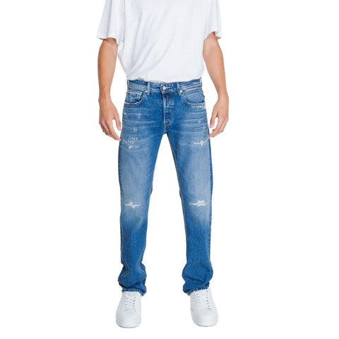 Replay Blue Cotton Jeans & Pant - Retail Flare