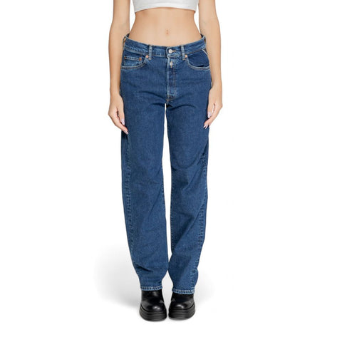 Replay Blue Cotton Jeans & Pant - Retail Flare