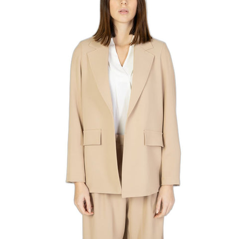 Sandro Ferrone Beige Polyester Suits & Blazer - Retail Flare