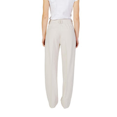 Only Beige Polyester Jeans & Pant - Retail Flare