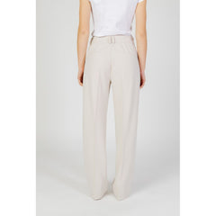 Only Beige Polyester Jeans & Pant - Retail Flare