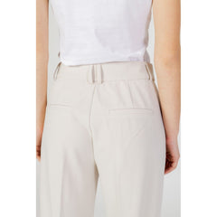 Only Beige Polyester Jeans & Pant - Retail Flare