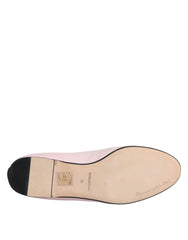 Dolce & Gabbana Light Pink Velvet Slip On Loafers Flats Shoes - Retail Flare