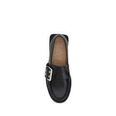 Ganni Feminine Buckle Loafers - Retail Flare