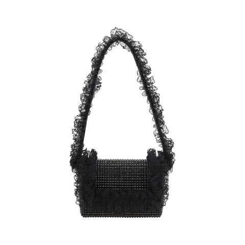 Self-Portrait Crystal Lace Shoulder Bag - Retail Flare