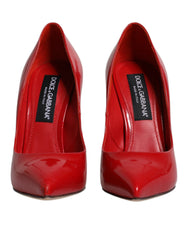 Dolce & Gabbana Red Patent Leather Stiletto Heels Pumps Shoes - Retail Flare