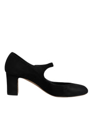 Dolce & Gabbana Black Suede Leather KEIRA Heels Pumps Shoes - Retail Flare