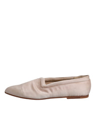 Dolce & Gabbana Beige Fabric Slip On Ballerina Flats Shoes -  Dolce & Gabbana -  Retail Flare