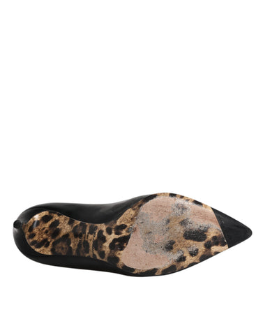 Dolce & Gabbana Black Calf Leather Stiletto Heels Pumps Shoes -  Dolce & Gabbana -  Retail Flare