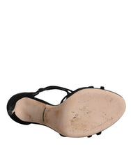Dolce & Gabbana Black Suede Ankle Strap Heels Sandals Shoes -  Dolce & Gabbana -  Retail Flare