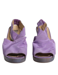Dolce & Gabbana Purple Platform Slingback Heels Sandals Shoes -  Dolce & Gabbana -  Retail Flare