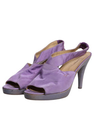 Dolce & Gabbana Purple Platform Slingback Heels Sandals Shoes -  Dolce & Gabbana -  Retail Flare
