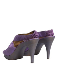 Dolce & Gabbana Purple Platform Slingback Heels Sandals Shoes -  Dolce & Gabbana -  Retail Flare
