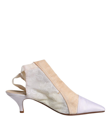 Dolce & Gabbana Multicolor Patchwork Heels Slingback Shoes -  Dolce & Gabbana -  Retail Flare
