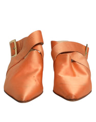 Dolce & Gabbana Orange Kitten Heels Slingback Sandals Shoes -  Dolce & Gabbana -  Retail Flare