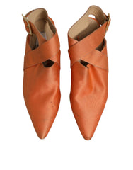 Dolce & Gabbana Orange Kitten Heels Slingback Sandals Shoes -  Dolce & Gabbana -  Retail Flare