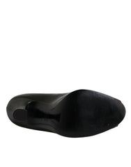 Dolce & Gabbana Green Leather Peep Toe Heels Pumps Shoes -  Dolce & Gabbana -  Retail Flare