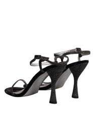 Dolce & Gabbana Black Ankle Strap High Heels Sandals Shoes -  Dolce & Gabbana -  Retail Flare