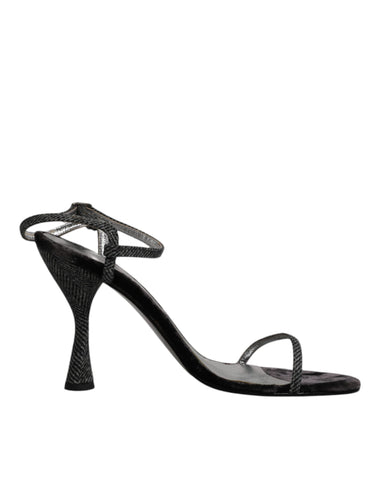 Dolce & Gabbana Black Ankle Strap High Heels Sandals Shoes -  Dolce & Gabbana -  Retail Flare