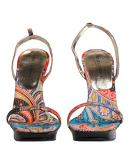 Dolce & Gabbana Multicolor Floral High Heels Sandals Shoes -  Dolce & Gabbana -  Retail Flare