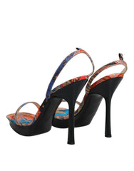 Dolce & Gabbana Multicolor Floral High Heels Sandals Shoes -  Dolce & Gabbana -  Retail Flare