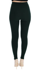 Dolce & Gabbana Elegant High Waist Green Wool Tights - Retail Flare